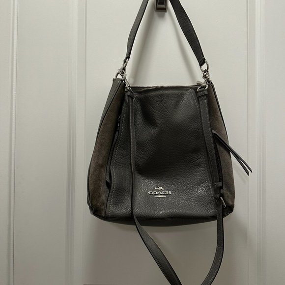 Coach Marlon Hobo Bag - Gray w/ Silver - Picture 2 of 7